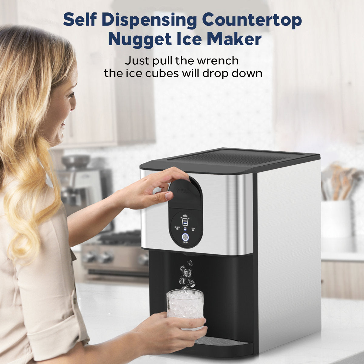44-lb Ice Per day Nugget Ice Maker Dispenser