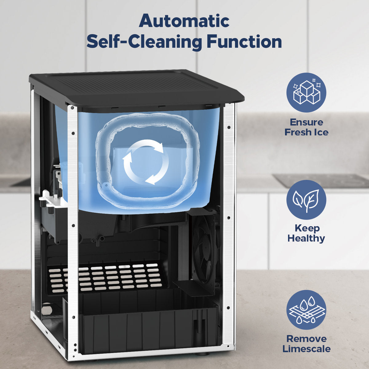 44-lb Ice Per day Nugget Ice Maker Dispenser